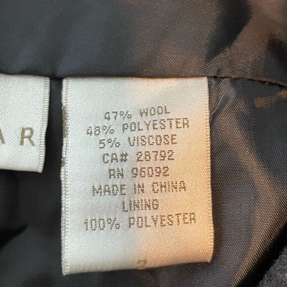 Y2K Kenar Tartan Plaid Pencil Skirt‎ Black Gray Wool Tweed Knit Mini Lined 2 - Picture 5 of 6